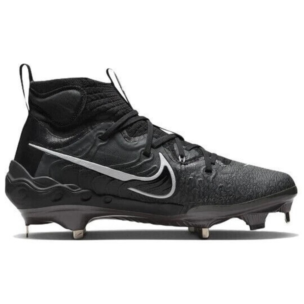 Nike Men Alpha Huarache NXT Black Dark Smoke Grey Cleats Size 7.5 NEW